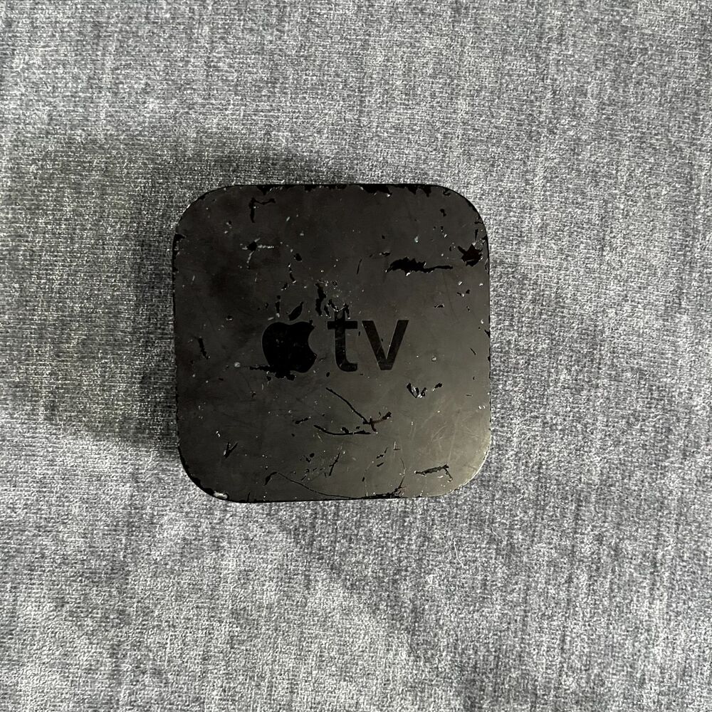 Apple TV A1625 32GB HD Media Streamer Black No remote no cables tested Updated